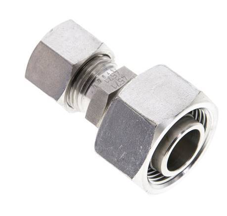 12L & 18L Stainless Steel Straight Cutting Fitting with Swivel 315 bar ISO 8434-1