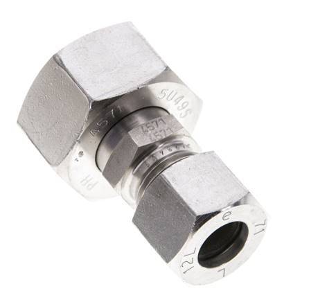 12L & 18L Stainless Steel Straight Cutting Fitting with Swivel 315 bar ISO 8434-1