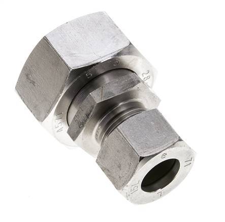 15L & 28L Stainless Steel Straight Cutting Fitting with Swivel 160 bar ISO 8434-1