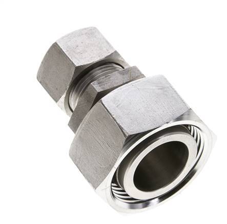 15L & 28L Stainless Steel Straight Cutting Fitting with Swivel 160 bar ISO 8434-1
