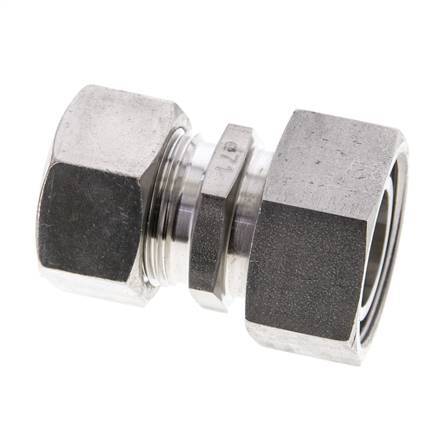 22L & 28L Stainless Steel Straight Cutting Fitting with Swivel 160 bar ISO 8434-1