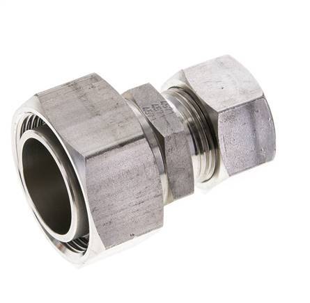 22L & 35L Stainless Steel Straight Cutting Fitting with Swivel 160 bar ISO 8434-1