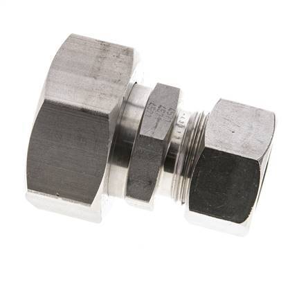 22L & 35L Stainless Steel Straight Cutting Fitting with Swivel 160 bar ISO 8434-1