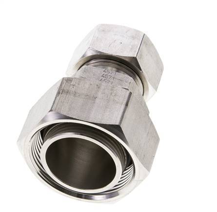 22L & 35L Stainless Steel Straight Cutting Fitting with Swivel 160 bar ISO 8434-1