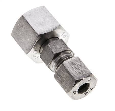 8S & 14S Stainless Steel Straight Cutting Fitting with Swivel 630 bar ISO 8434-1