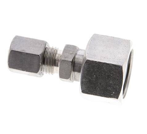 6S & 16S Stainless Steel Straight Cutting Fitting with Swivel 400 bar ISO 8434-1