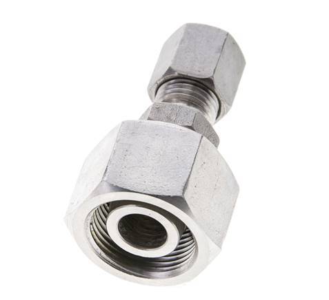 6S & 16S Stainless Steel Straight Cutting Fitting with Swivel 400 bar ISO 8434-1