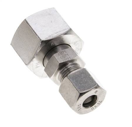 10S & 20S Stainless Steel Straight Cutting Fitting with Swivel 400 bar ISO 8434-1