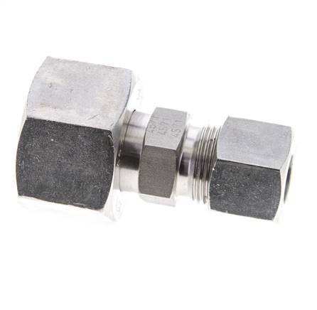 12S & 20S Stainless Steel Straight Cutting Fitting with Swivel 400 bar ISO 8434-1