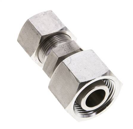 16S & 20S Stainless Steel Straight Cutting Fitting with Swivel 400 bar ISO 8434-1