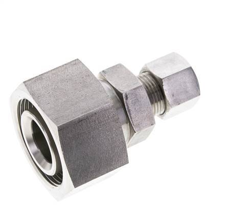 12S & 30S Stainless Steel Straight Cutting Fitting with Swivel 400 bar ISO 8434-1