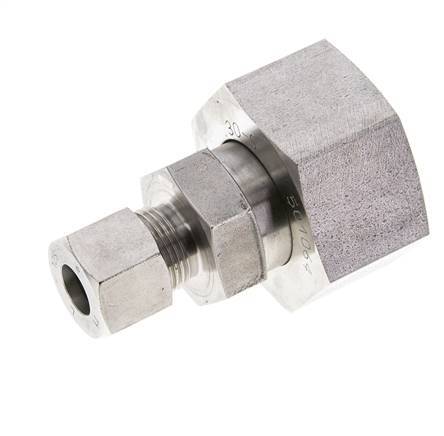 12S & 30S Stainless Steel Straight Cutting Fitting with Swivel 400 bar ISO 8434-1