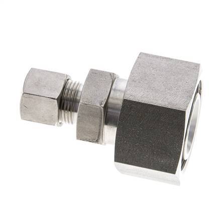 12S & 30S Stainless Steel Straight Cutting Fitting with Swivel 400 bar ISO 8434-1