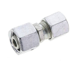 8L & 10L Zink plated Steel Straight Cutting Fitting with Swivel 315 bar NBR O-ring Sealing Cone ISO 8434-1 [2 Pieces]