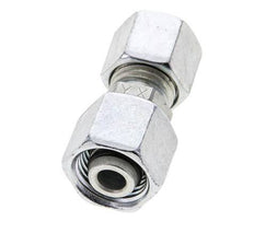 8L & 10L Zink plated Steel Straight Cutting Fitting with Swivel 315 bar NBR O-ring Sealing Cone ISO 8434-1 [2 Pieces]