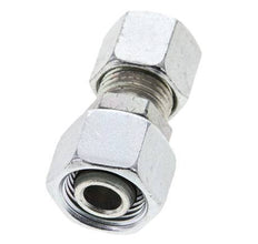 10L & 12L Zink plated Steel Straight Cutting Fitting with Swivel 315 bar NBR O-ring Sealing Cone ISO 8434-1 [2 Pieces]