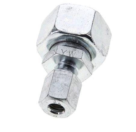 6L & 15L Zink plated Steel Straight Cutting Fitting with Swivel 315 bar NBR O-ring Sealing Cone ISO 8434-1