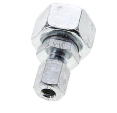 6L & 15L Zink plated Steel Straight Cutting Fitting with Swivel 315 bar NBR O-ring Sealing Cone ISO 8434-1