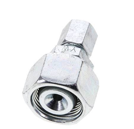 6L & 15L Zink plated Steel Straight Cutting Fitting with Swivel 315 bar NBR O-ring Sealing Cone ISO 8434-1