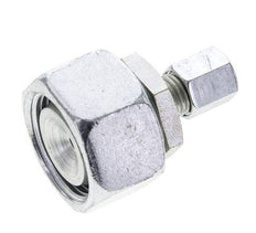 6L & 22L Zink plated Steel Straight Cutting Fitting with Swivel 160 bar NBR O-ring Sealing Cone ISO 8434-1