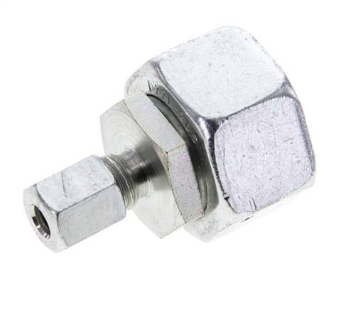 6L & 22L Zink plated Steel Straight Cutting Fitting with Swivel 160 bar NBR O-ring Sealing Cone ISO 8434-1