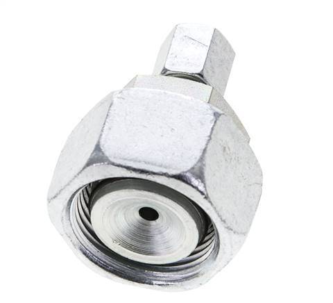 6L & 22L Zink plated Steel Straight Cutting Fitting with Swivel 160 bar NBR O-ring Sealing Cone ISO 8434-1