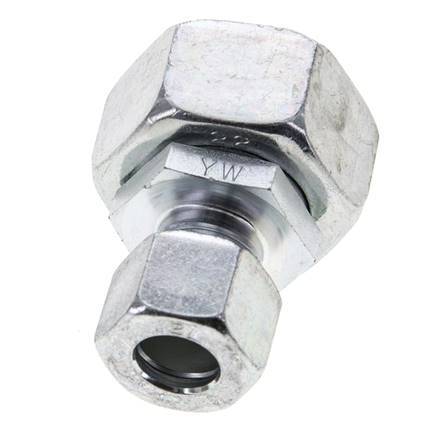 12L & 22L Zink plated Steel Straight Cutting Fitting with Swivel 160 bar NBR O-ring Sealing Cone ISO 8434-1