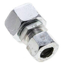 15L & 22L Zink plated Steel Straight Cutting Fitting with Swivel 160 bar NBR O-ring Sealing Cone ISO 8434-1