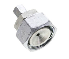 6L & 28L Zink plated Steel Straight Cutting Fitting with Swivel 160 bar NBR O-ring Sealing Cone ISO 8434-1