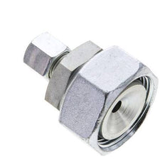 8L & 28L Zink plated Steel Straight Cutting Fitting with Swivel 160 bar NBR O-ring Sealing Cone ISO 8434-1