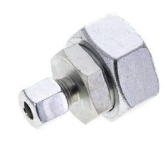 8L & 28L Zink plated Steel Straight Cutting Fitting with Swivel 160 bar NBR O-ring Sealing Cone ISO 8434-1