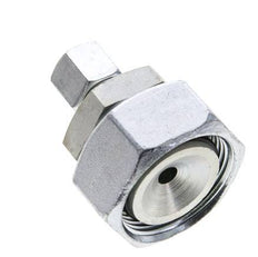 8L & 28L Zink plated Steel Straight Cutting Fitting with Swivel 160 bar NBR O-ring Sealing Cone ISO 8434-1