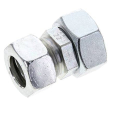 22L & 28L Zink plated Steel Straight Cutting Fitting with Swivel 160 bar NBR O-ring Sealing Cone ISO 8434-1