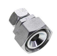 18L & 35L Zink plated Steel Straight Cutting Fitting with Swivel 160 bar NBR O-ring Sealing Cone ISO 8434-1