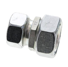 28L & 35L Zink plated Steel Straight Cutting Fitting with Swivel 160 bar NBR O-ring Sealing Cone ISO 8434-1