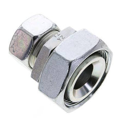 28L & 42L Zink plated Steel Straight Cutting Fitting with Swivel 160 bar NBR O-ring Sealing Cone ISO 8434-1