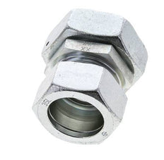 35L & 42L Zink plated Steel Straight Cutting Fitting with Swivel 160 bar NBR O-ring Sealing Cone ISO 8434-1