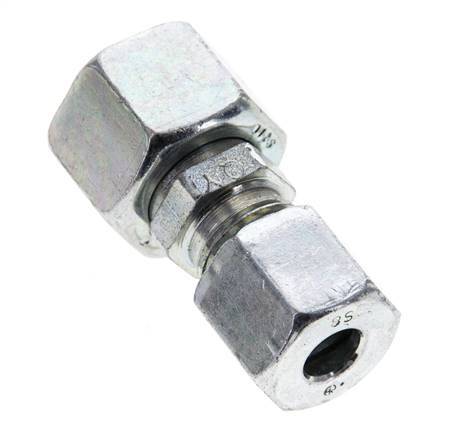 8S & 12S Zink plated Steel Straight Cutting Fitting with Swivel 630 bar NBR O-ring Sealing Cone ISO 8434-1