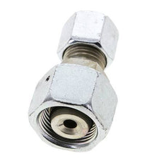 8S & 14S Zink plated Steel Straight Cutting Fitting with Swivel 630 bar NBR O-ring Sealing Cone ISO 8434-1