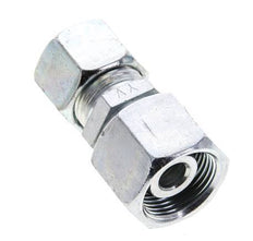 12S & 14S Zink plated Steel Straight Cutting Fitting with Swivel 630 bar NBR O-ring Sealing Cone ISO 8434-1