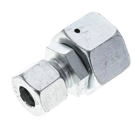 12S & 20S Zink plated Steel Straight Cutting Fitting with Swivel 400 bar NBR O-ring Sealing Cone ISO 8434-1