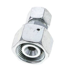 12S & 20S Zink plated Steel Straight Cutting Fitting with Swivel 400 bar NBR O-ring Sealing Cone ISO 8434-1