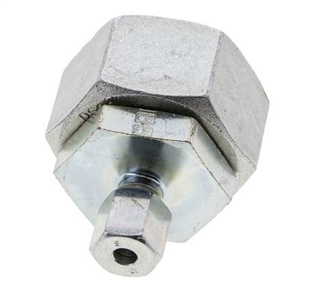 6S & 30S Zink plated Steel Straight Cutting Fitting with Swivel 400 bar NBR O-ring Sealing Cone ISO 8434-1