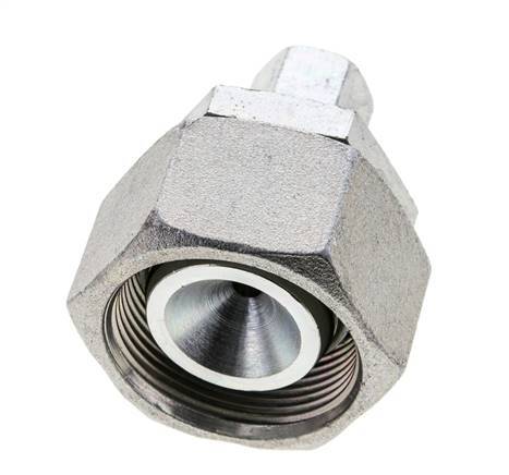 8S & 30S Zink plated Steel Straight Cutting Fitting with Swivel 400 bar NBR O-ring Sealing Cone ISO 8434-1