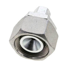 8S & 30S Zink plated Steel Straight Cutting Fitting with Swivel 400 bar NBR O-ring Sealing Cone ISO 8434-1