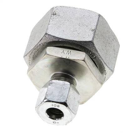 10S & 30S Zink plated Steel Straight Cutting Fitting with Swivel 400 bar NBR O-ring Sealing Cone ISO 8434-1