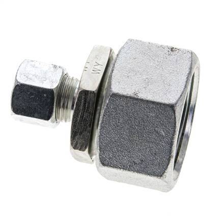 10S & 30S Zink plated Steel Straight Cutting Fitting with Swivel 400 bar NBR O-ring Sealing Cone ISO 8434-1