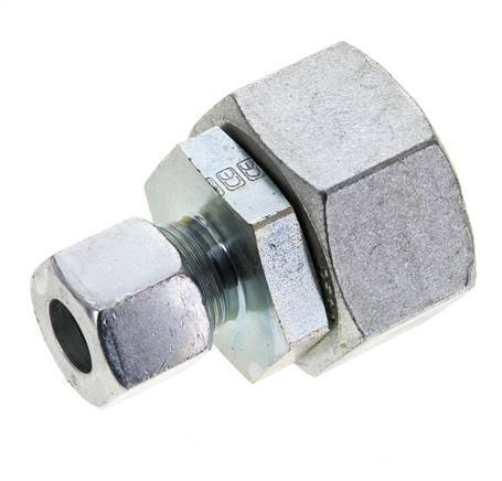 14S & 30S Zink plated Steel Straight Cutting Fitting with Swivel 400 bar NBR O-ring Sealing Cone ISO 8434-1