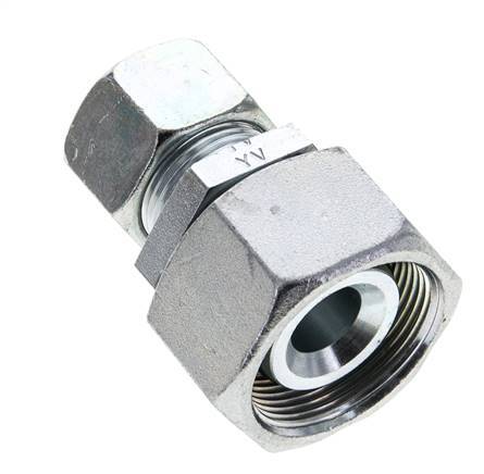 20S & 30S Zink plated Steel Straight Cutting Fitting with Swivel 400 bar NBR O-ring Sealing Cone ISO 8434-1