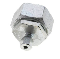 6S & 38S Zink plated Steel Straight Cutting Fitting with Swivel 315 bar NBR O-ring Sealing Cone ISO 8434-1